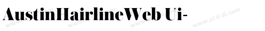 AustinHairlineWeb Ui字体转换